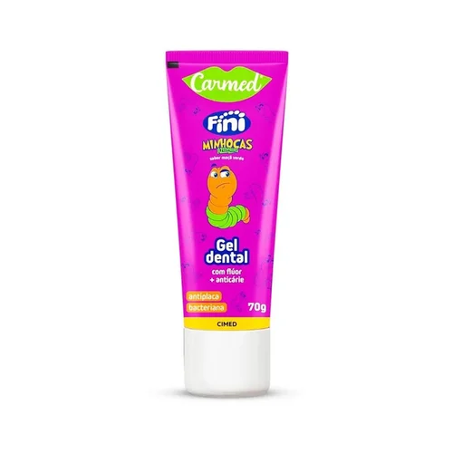 Gel Dental C/Fluor Carmed Fini Minhocas 70G