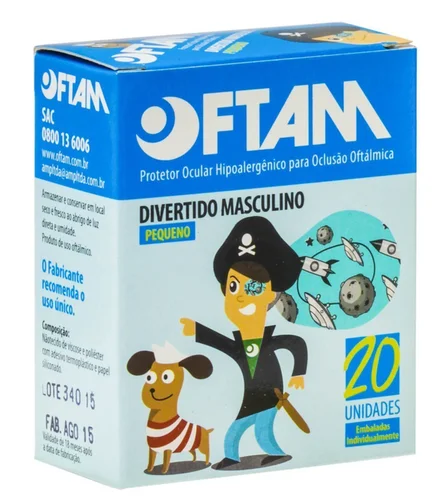 PROTETOR OCULAR INF MENINO 20UN