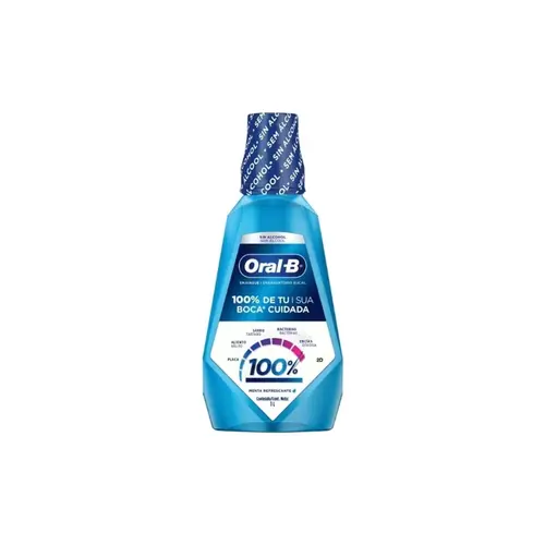 Enxaguante Bucal Oral-B 100% Sem Álcool 1Lt