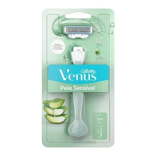 Aparelho de Depilação Gillette Venus Pele Sensível Recarregável