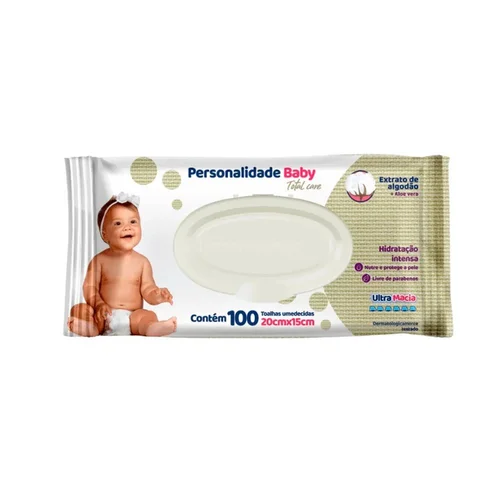 Toalha Umedecida Personalidade 100UN