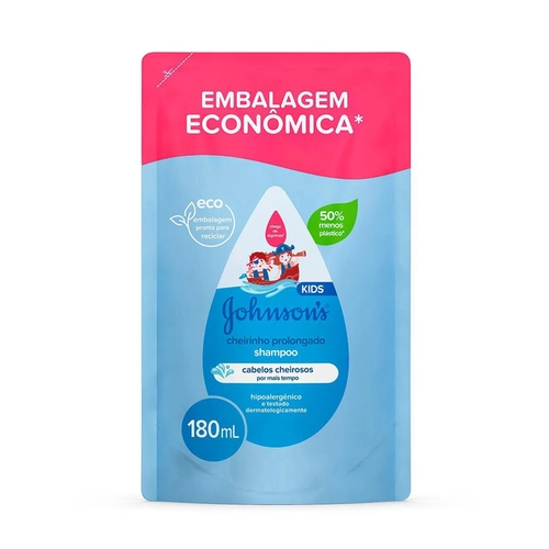 Shampoo Johnson s Baby Cheirinho Prolongado Refil 180ml