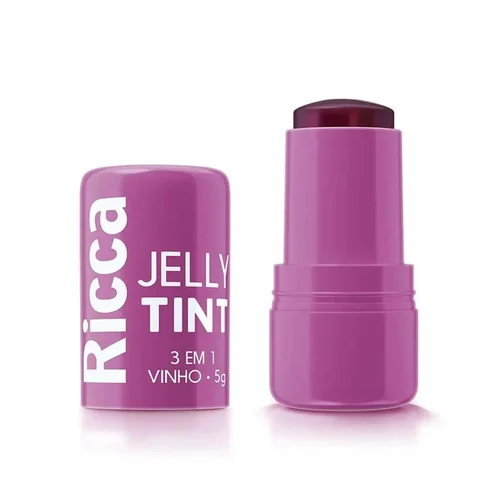 Bastão Labial Ricca Ref 3820 Jelly Tint Vinho