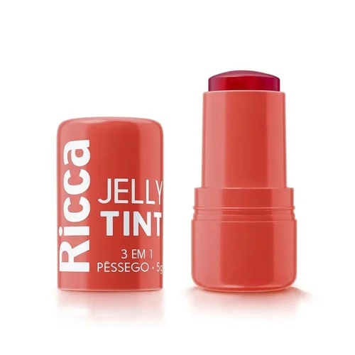 Bastão Labial Ricca Ref 3819 Jelly Tint Pessego