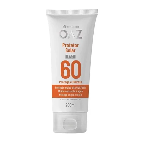 Protetor Solar OAZ Fps60 Corpo e Rosto 200ml