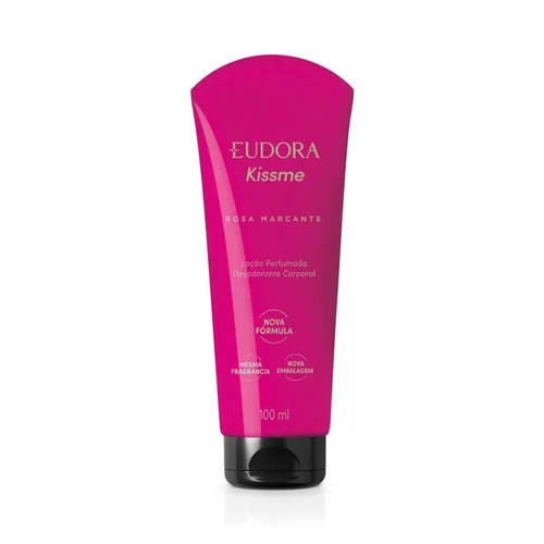 Loção Perfumada Desodorante Corporal Eudora Kiss Me Rosa Marcante 100ml