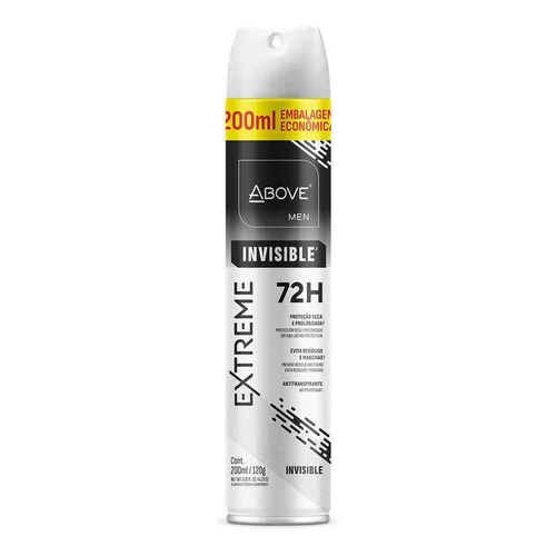 Desodorante Aerosol Above Masculino Extreme Invisible 72H 200ml