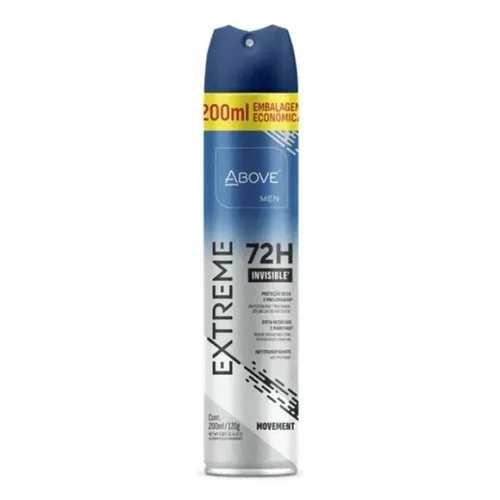 Desodorante Aerosol Above Masculino Extreme Invisible Movement 72H 200ml