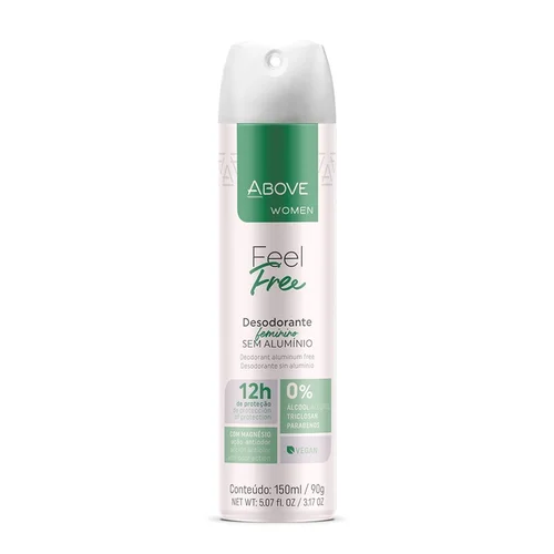 Desodorante Aerosol Above Zero Alumínio 12h 150ml