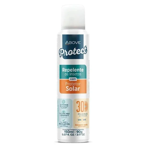 Repelente De Insetos Above Com Protetor Solar Fps30 Aerosol 150ml