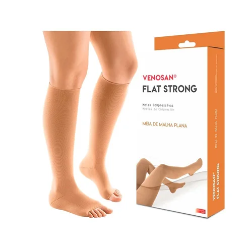 Venosan Flat Strong Ad Longa 30-40 Xp Pé Aberto Bege