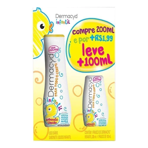 Dermacyd Kit Infantil 200Ml+100Ml