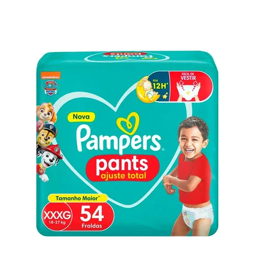 Fralda Pampers Confort Sec Pants Top Xxxg 54Un