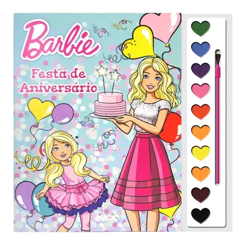 Livro Barbie Festa De Aniversario Magic Kids