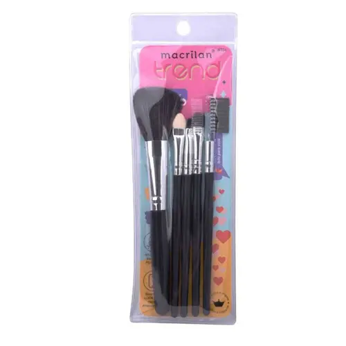 Macrilan Kit 5 Pinceis Maquiagem Mt04
