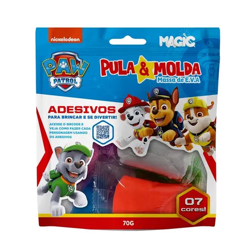 Brinq Massa Pula E Molda Patrulha Canina Menino 70G