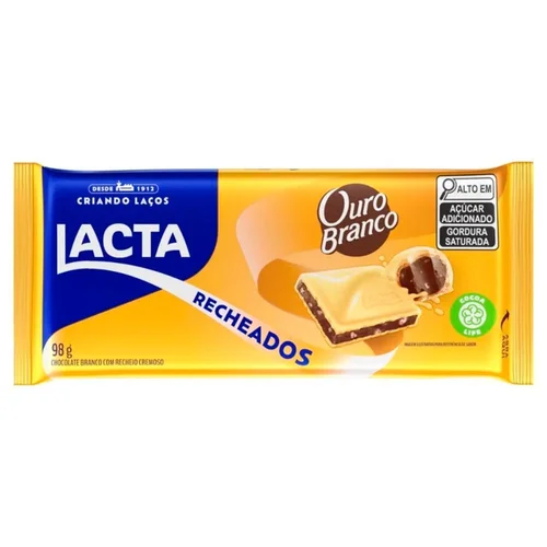 Choco Barra Lacta Ouro Branco 98G