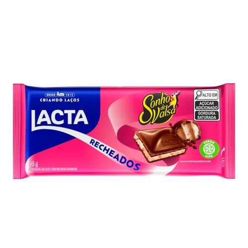 Choco Barra Lacta Sonho De Valsa 98G