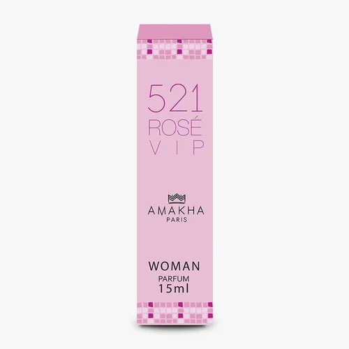 Perfume Feminino Amakha 521 VIP Rosé inspirado em 212 VIP Rosé – 15ml