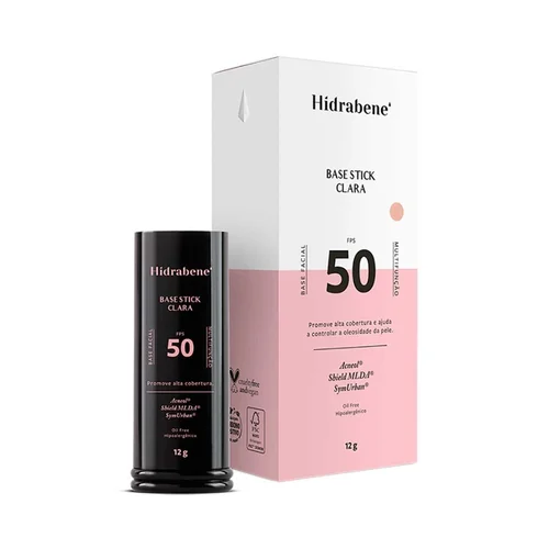 Base Facial Stick Hidrabene Fps50 Cor Clara 12G