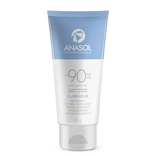 Protetor Solar Facial Anasol Clareador Fps90 60G