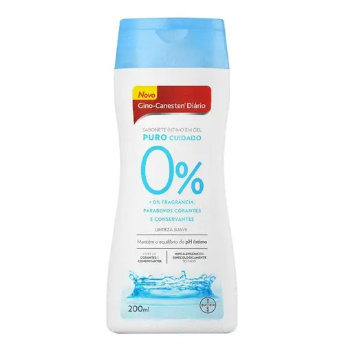Sabonete íntimo Gino-Canesten Diário Puro Cuidado 200ML