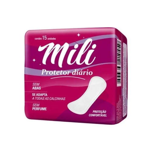 Protetor Diário Mili 15 Unidades