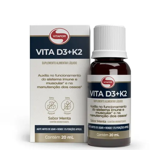 Vita D3 + K2 - 20ml menta Vitafor
