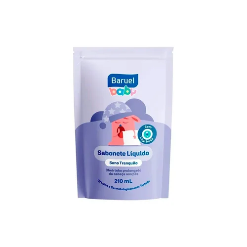 Sabonete Liquido Baruel Baby Sono Tranquilo Refil 210ml
