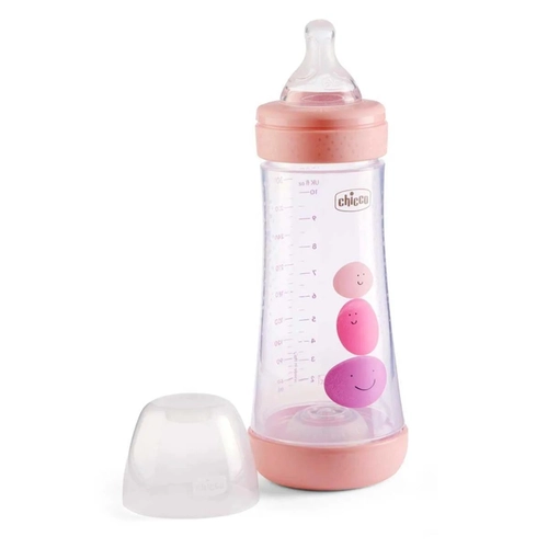 Mamadeira Chicco Perfect5 300ml Fluxo Rapido Rosa