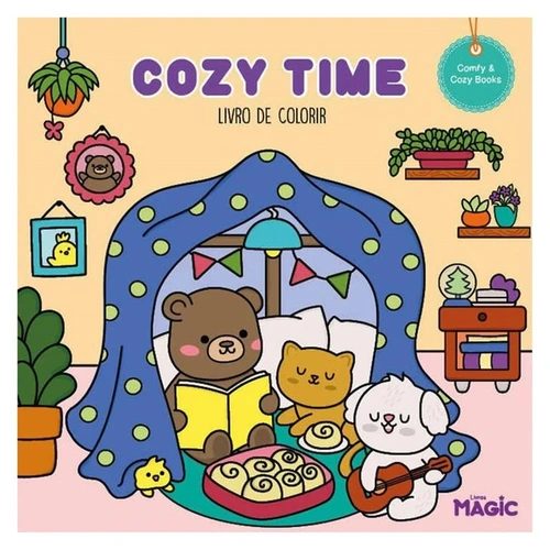 Livro Cozy Time  Para Colorir
