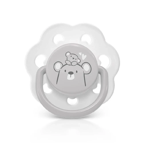 Chupeta Candy Lillo Urso Anatômica Silicone 0 a 6 meses Neutra