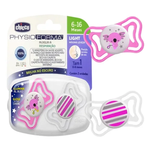 Chupeta Physio Light Chicco 6-16M Menina