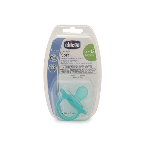 Chupeta Soft Chicco Azul  6 a 16 Meses