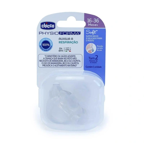 Chupeta Soft Chicco Transparente 16 a 36 Meses