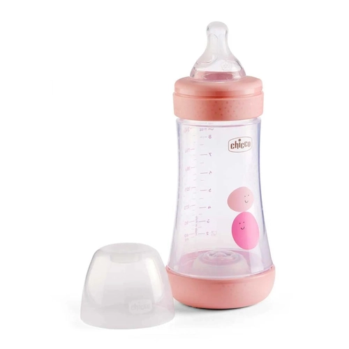 Mamadeira Chicco Perfect5 240ml Fluxo Médio Rosa