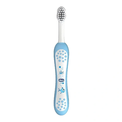 Escova Dental Infantil Primeiros Dentes de Leite Chicco Azul