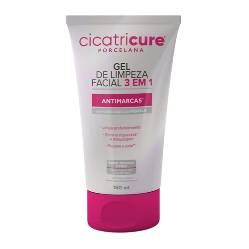 Cicatricure Porcelana Limpeza Facial 3 Em 1 150ml