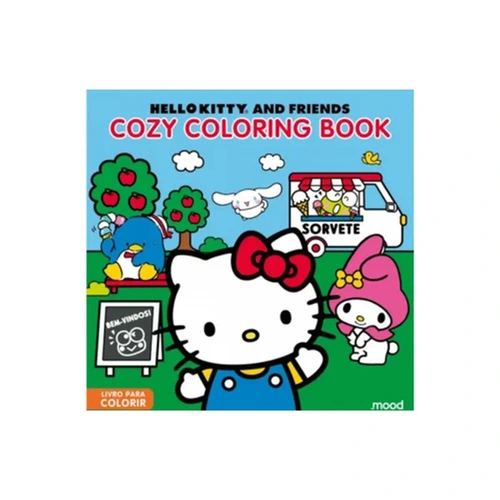 Livro Cozy Hello Kitty Para Colorir