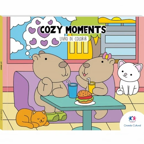 Livro Cozy Moments Para Colorir