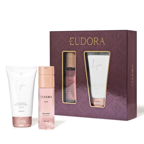 Kit Eudora Feminino Body Spray Lyra 100ml + Loção Hidratante Corporal 150ml