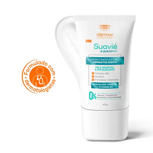 Gel Hidratante Facial Dermatológico Suavié Aquasensi Pele Sensível e Intolerante 40g