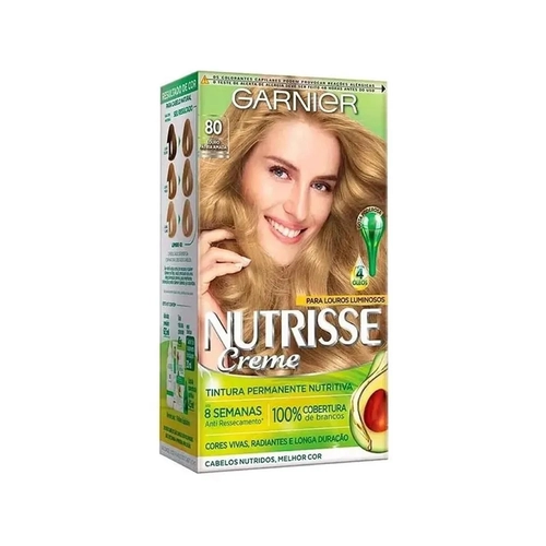 Tinta De Cabelo Nutrisse 80 Louro Claro