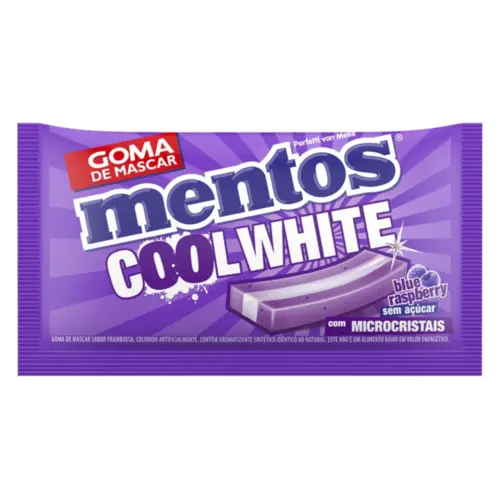 Chiclete Mentos Cool White Blue Raspberry 8,5G