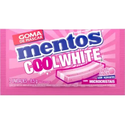 Chiclete Mentos Cool White Tutti Fresh 8,5G