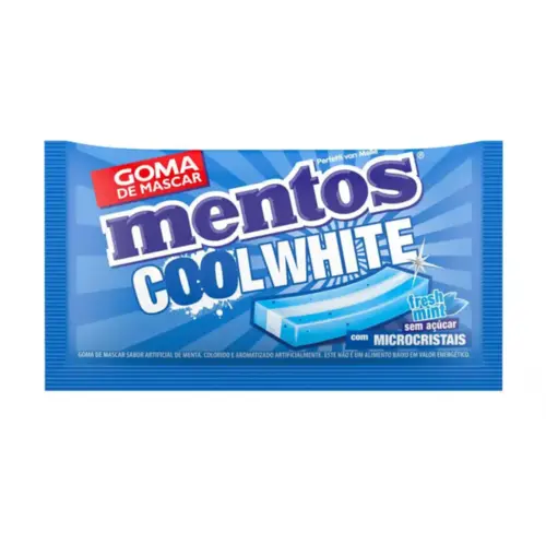 Chiclete Mentos Cool White Fresh Mint 8,5G