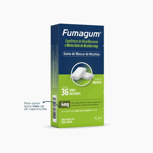 Fumagum 4MG 36 Gomas Sabor Menta