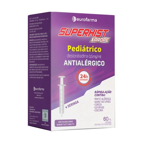 Superhist Xpe 0,5MG/ML 60ML + Seringa Dosadora E Adaptador
