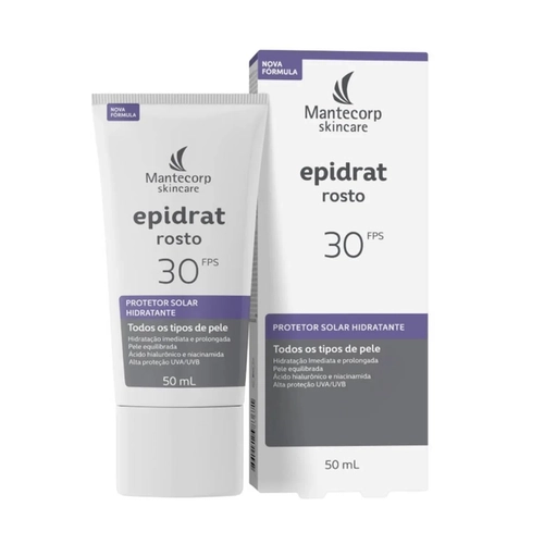 Protetor Solar Facial Hidratante Mantecorp Epidrat Rosto FPS 30 50ML