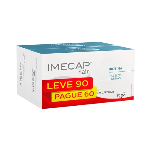 Imecap Hair Cabelos E Unhas Pague 60 E Leve 90 Capsulas